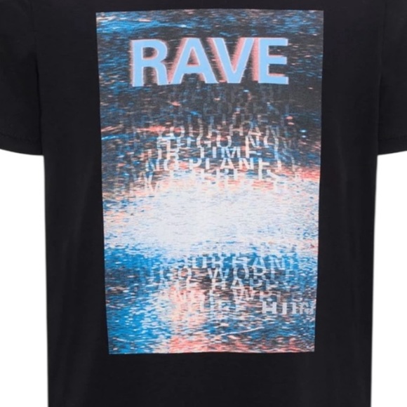 NWT Hugo Dafe Rave Print with 3m Hugo Logo T shirt in Black Size M - Picture 5 of 11